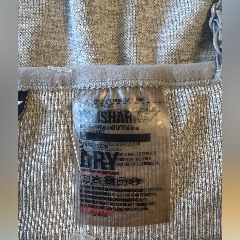 Gymshark Vital Seamless Sports Bra - Gray/Blue - Size Small - NWOT - Picture 8 of 10